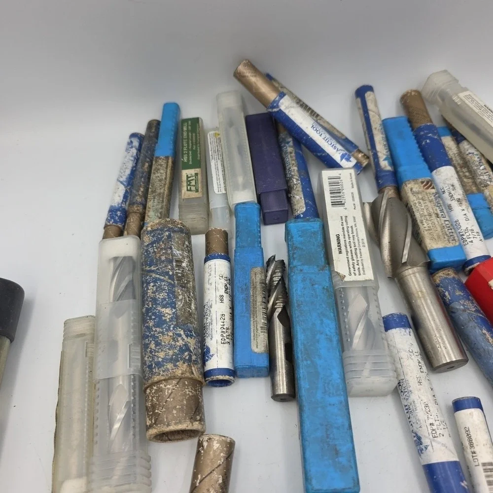 Niagara & Other Brands Cutting Bits-Various Sizes Endmills Lot of 54 Read Descr